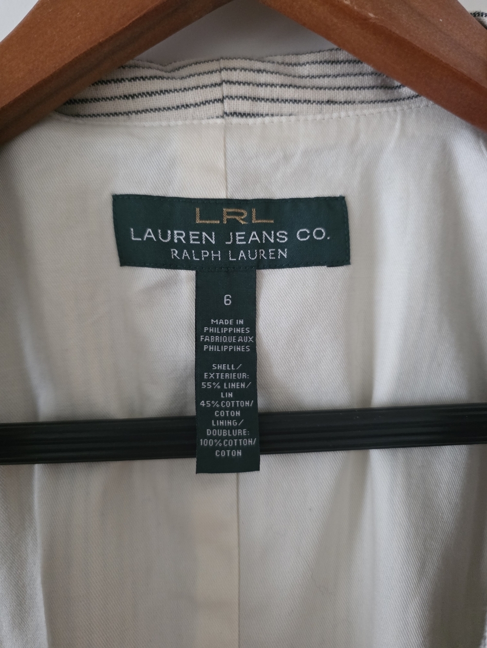 Vintage Lauren Ralph Lauren Linen Blend Vest Crest Button Equestrian Preppy Chic - Picture 3 of 7